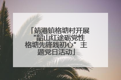 靖港镇格塘村开展“韶山红途砺党性 格塘先锋践初心”主题党日活动