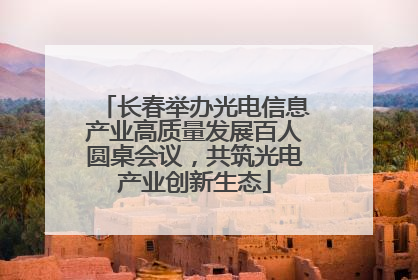 长春举办光电信息产业高质量发展百人圆桌会议，共筑光电产业创新生态