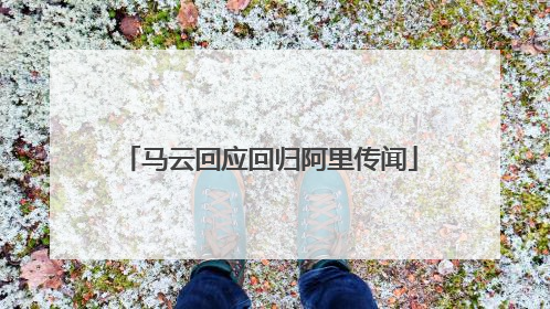 马云回应回归阿里传闻