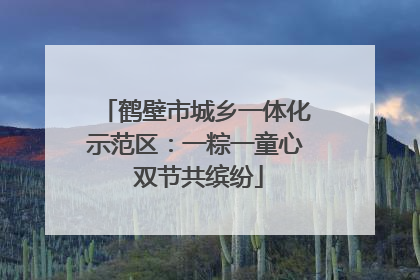 鹤壁市城乡一体化示范区：一粽一童心 双节共缤纷