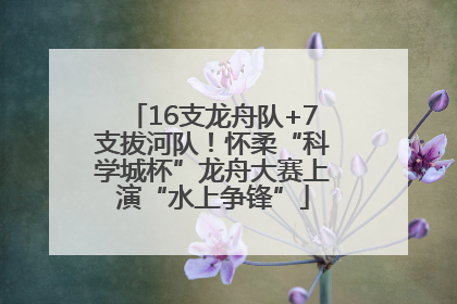 16支龙舟队+7支拔河队！怀柔“科学城杯”龙舟大赛上演“水上争锋”