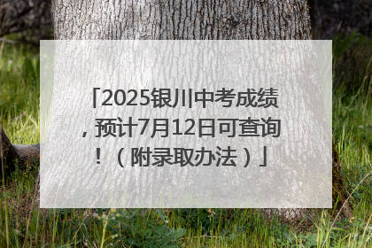 2025银川中考成绩，预计7月12日可查询！（附录取办法）