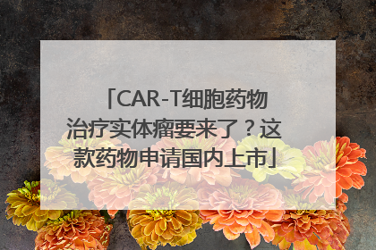 CAR-T细胞药物治疗实体瘤要来了？这款药物申请国内上市