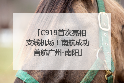 C919首次亮相支线机场！南航成功首航广州-南阳